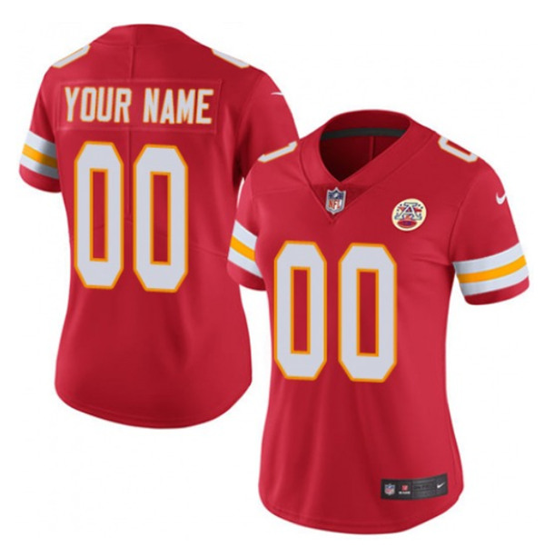 Women's Kansas City Chiefs ACTIVE PLAYER Custom Red Limited Stitched NFL Jersey